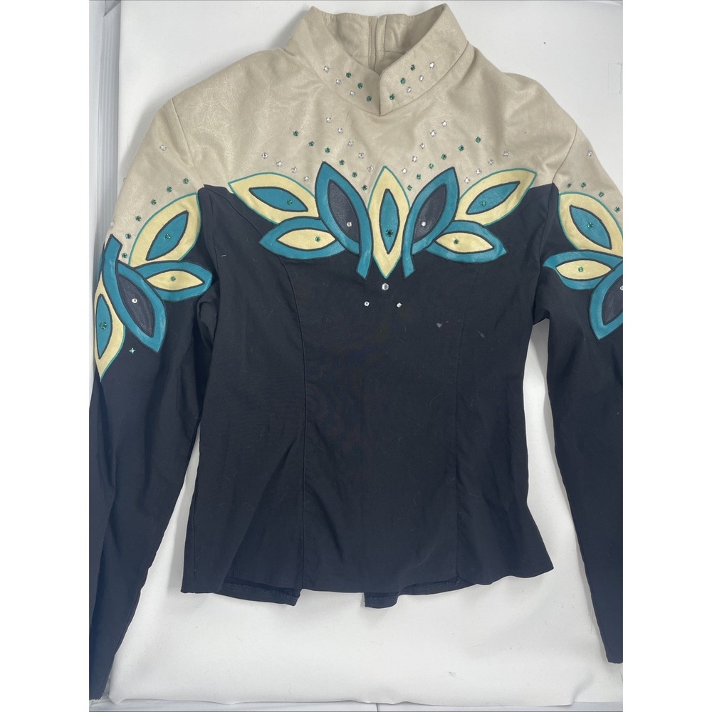 Vintage 1849 Authentic Ranchwear Women's L Rhinestone Western Rodeo Top - Picture 3 of 5